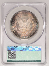 Load image into Gallery viewer, 1878-S $1 Morgan Dollar CACG MS65 -- Vivid Blue, Russet &amp; Gold Toned Gem
