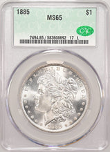 Load image into Gallery viewer, 1885-P $1 Morgan Dollar CACG MS65 Spectacular Bright White Gem w/ Great Strike!
