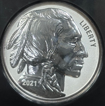 Load image into Gallery viewer, 2021 2 Oz Silver Lost Buffalo Ultra High Relief Reverse Proof -- NGC PF70 Fraser
