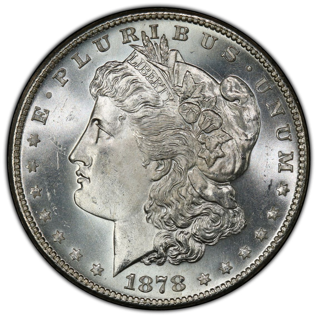 1878-S $1 Morgan Dollar PCGS MS65 Stunning Blast White Gem