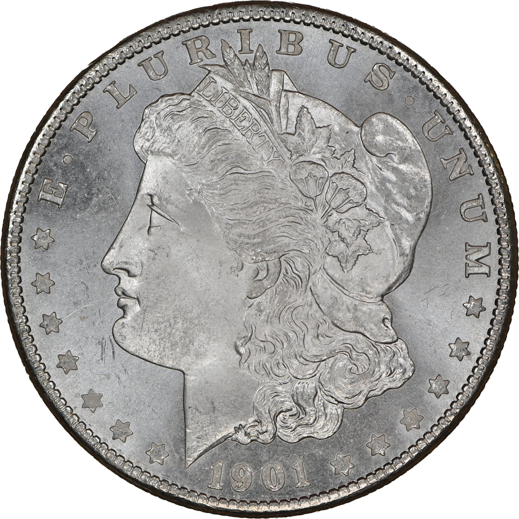 1901-O $1 Morgan Dollar NGC MS66+ -- Outstanding Frosty Blast White Lustrous Gem