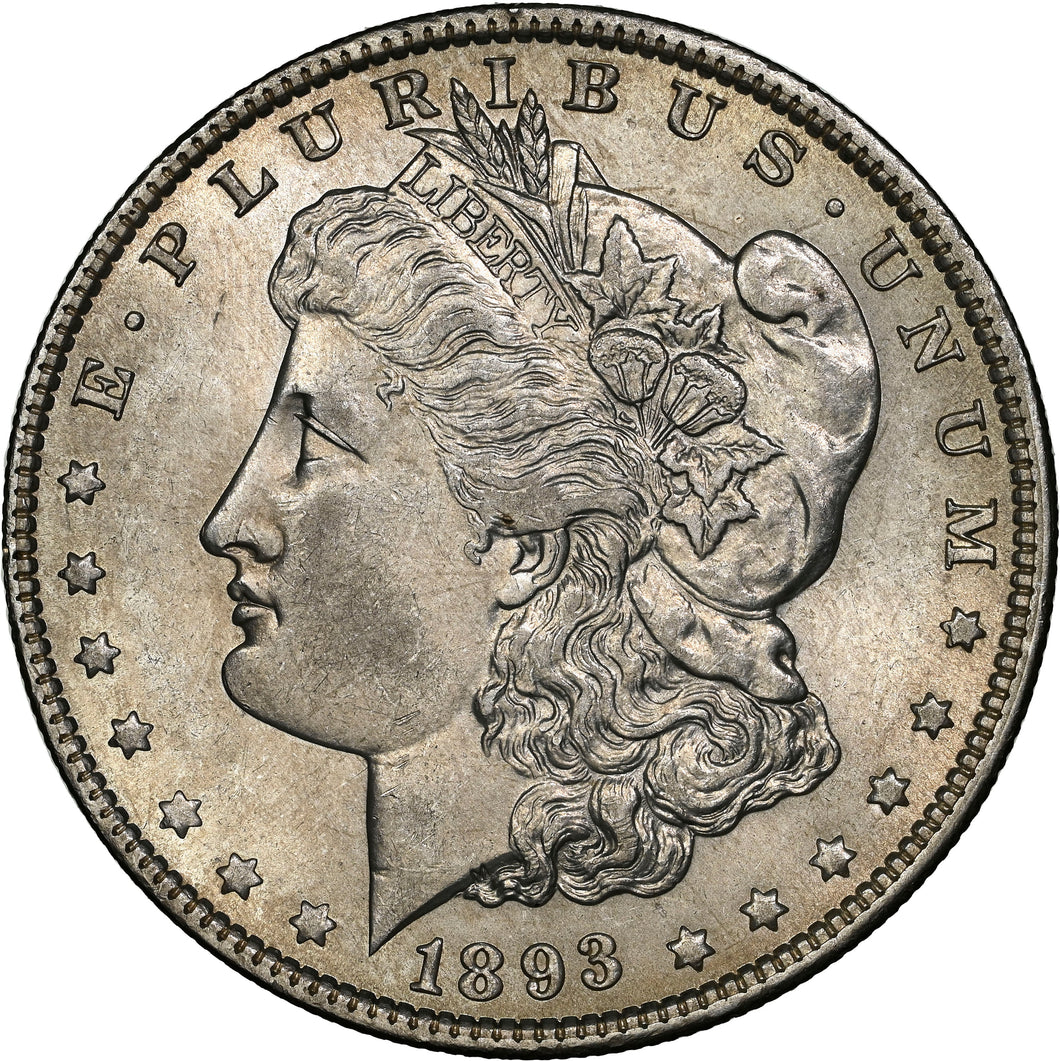 1893-O $1 Morgan Dollar NGC AU58 -- Spectacular Bright & Lustrous w/ Nice Strike