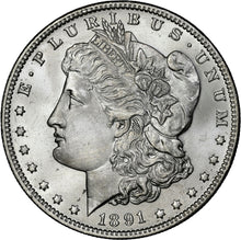 Load image into Gallery viewer, 1891-O $1 Morgan Dollar NGC MS65 Star 🌟 Fantastic Bright White Flashy Gem Wow!
