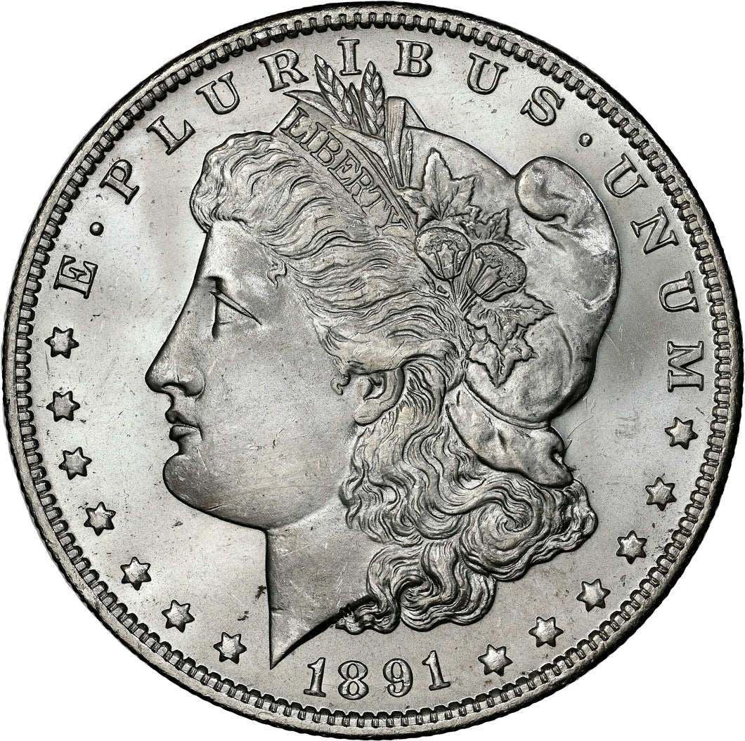 1891-O $1 Morgan Dollar NGC MS65 Star 🌟 Fantastic Bright White Flashy Gem Wow!