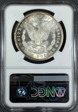 Load image into Gallery viewer, 1885-CC $1 Morgan Dollar NGC MS66 -- Wonderful Orange, Blue &amp; Russet Toned Gem
