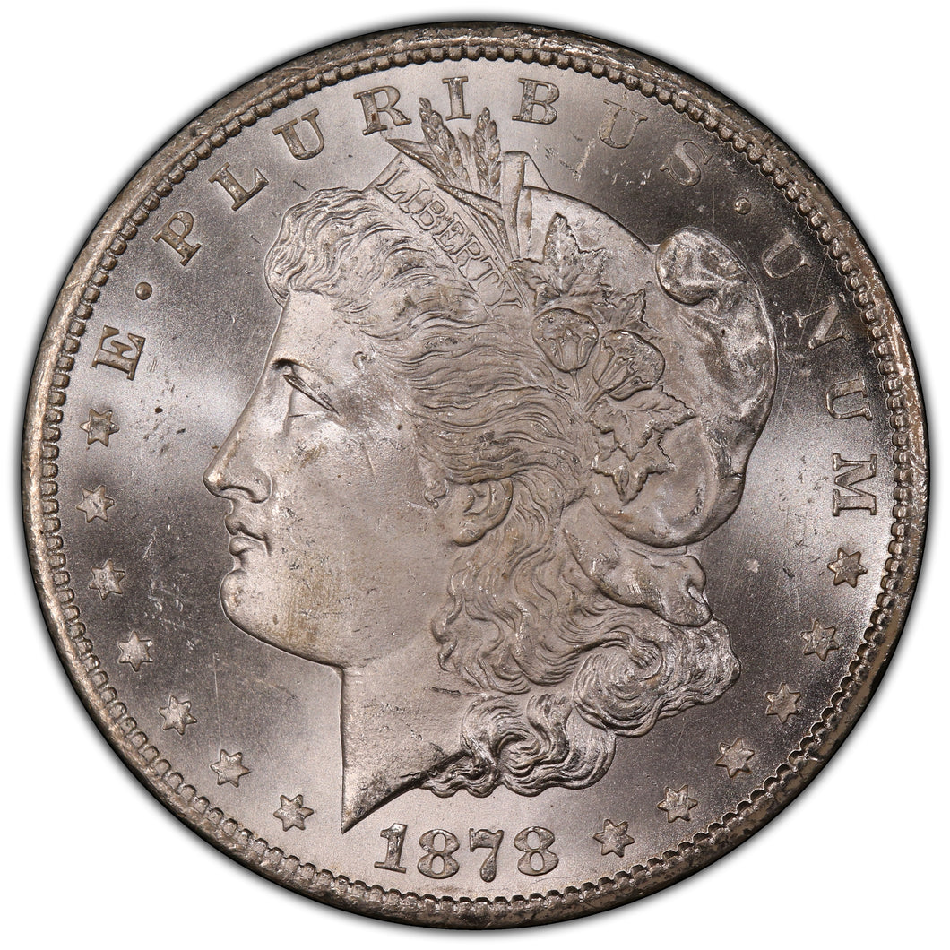 1878-CC $1 Morgan Dollar PCGS MS65 Blast White Lustrous Gem