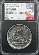 Load image into Gallery viewer, 2022 2oz Silver Double Eagle High Relief Reverse Proof - NGC PF70 - Mercanti
