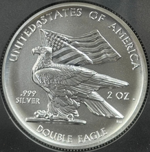 Load image into Gallery viewer, 2022 2oz Silver Double Eagle High Relief Reverse Proof - NGC PF70 - Mercanti
