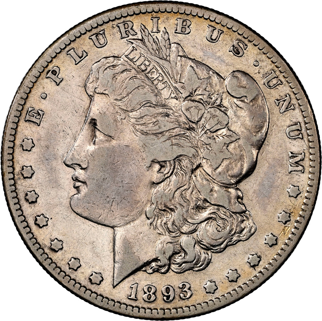 1893-S $1 Morgan Dollar NGC VF20 -- Stunning Bright Circulated Key Date!