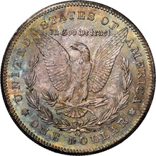 Load image into Gallery viewer, 1878-CC $1 Morgan Silver Dollar NGC MS65 Stellar Russet, Blue &amp; Green Toning
