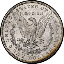 Load image into Gallery viewer, 1881-S $1 Morgan NGC MS67 - Extraordinary Bright Blue &amp; Russet Toned Rainbow Gem

