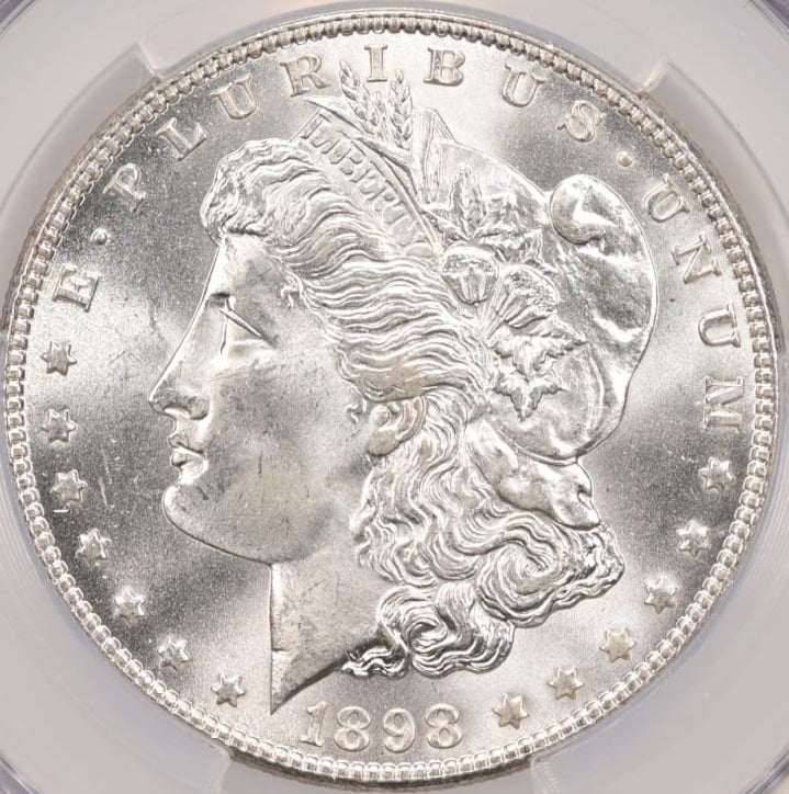 1898-O $1 Morgan Dollar CACG MS67 -- Brilliant Lustrous White Gem Great Strike!