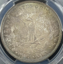 Load image into Gallery viewer, 1890-O $1 Morgan Dollar PCGS MS65 -- Beautiful Sea Green &amp; Golden Toned Gem
