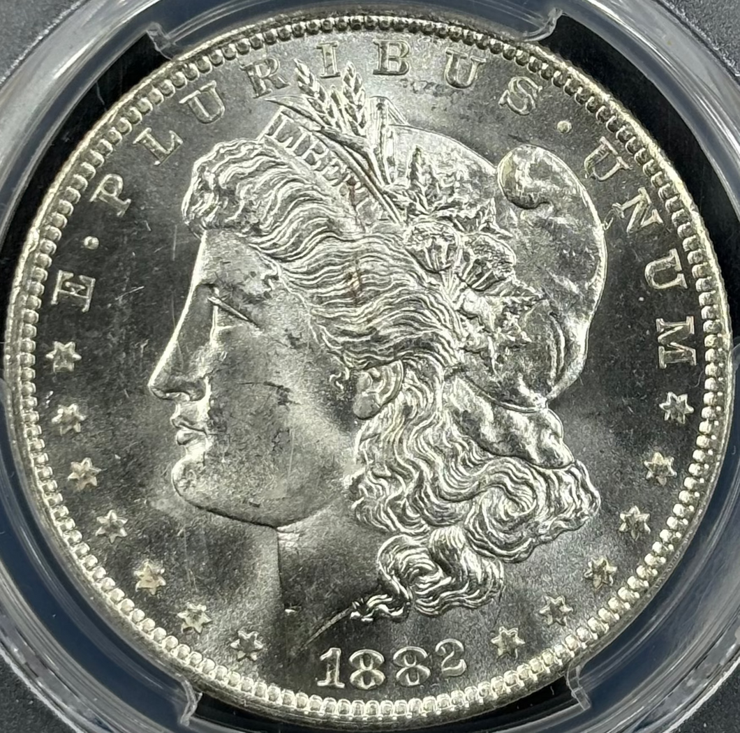 1882-O $1 Morgan Dollar PCGS MS65 - Stunning Flashy Blast White Gem Nice Strike!