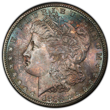 Load image into Gallery viewer, 1882-S $1 Morgan Dollar PCGS MS66 -- Remarkable Deep Sea Green &amp; Blue Toned Gem
