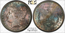 Load image into Gallery viewer, 1882-S $1 Morgan Dollar PCGS MS66 -- Remarkable Deep Sea Green &amp; Blue Toned Gem
