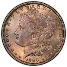 Load image into Gallery viewer, 1888-O $1 Morgan Dollar PCGS MS66 -- Attractive Sea Green And Golden Toned Gem
