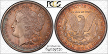 Load image into Gallery viewer, 1888-P $1 Morgan Dollar PCGS MS66 -- Spectacular Sea Green, Gold &amp; Russet Toning
