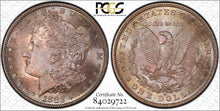 Load image into Gallery viewer, 1882-S $1 Morgan Dollar PCGS MS67 -- Attractive Sea Green &amp; Russet Toned Gem

