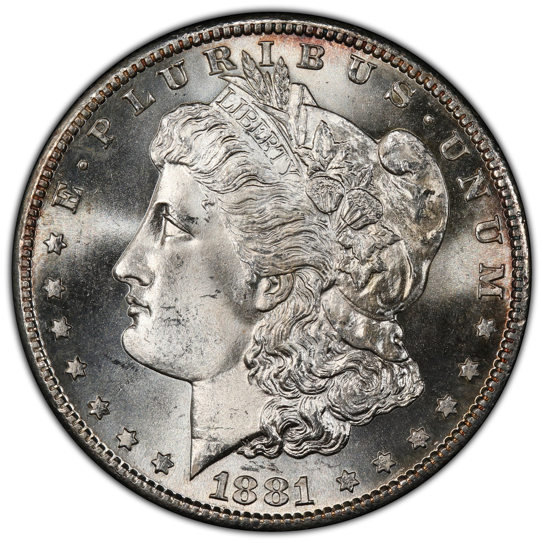 1881-S $1 Morgan Dollar PCGS MS65+ CAC Excellent Frosty White Gem w/ Nice Strike