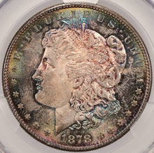 Load image into Gallery viewer, 1878-S $1 Morgan Dollar CACG MS65 Breathtaking Bright Blue, Russet &amp; Gold Toning
