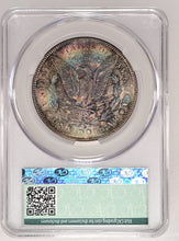 Load image into Gallery viewer, 1878-S $1 Morgan Dollar CACG MS65 Breathtaking Bright Blue, Russet &amp; Gold Toning
