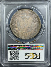 Load image into Gallery viewer, 1878-CC $1 Morgan Dollar PCGS MS65 Radiant Orange Center Flashy Blue Peripheral
