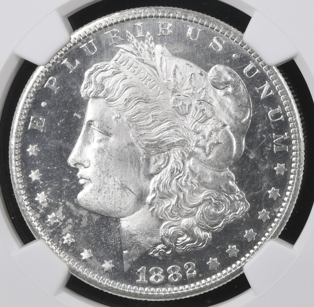 1882-S $1 Morgan Dollar NGC MS66 DPL -- DEEP MIRRORS & FROSTY -- Rare In DMPL