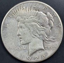Load image into Gallery viewer, 1928-P $1 Peace Dollar - Raw XF - See Pictures
