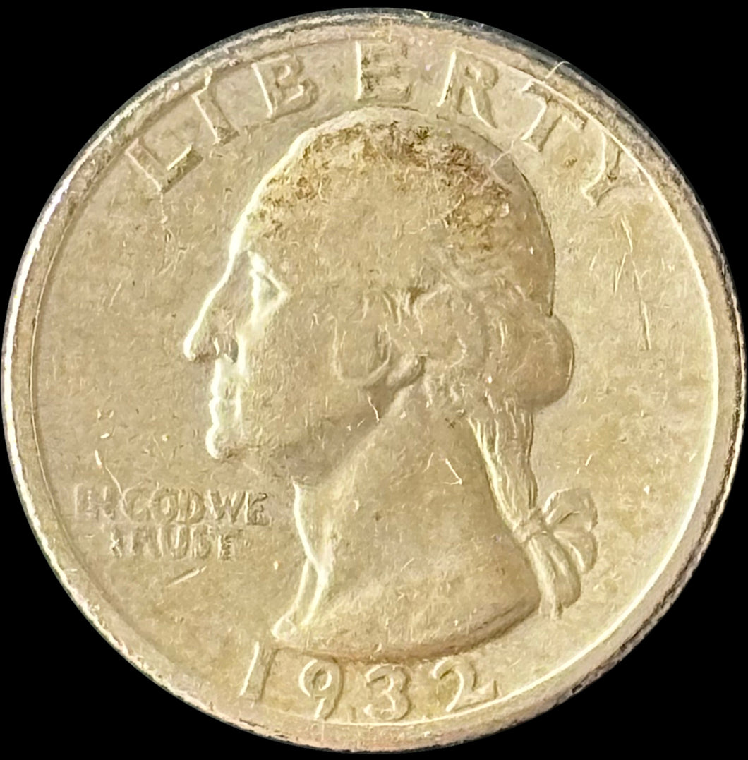 1932-S 25¢ Washington Quarter - Raw VF - See Pictures