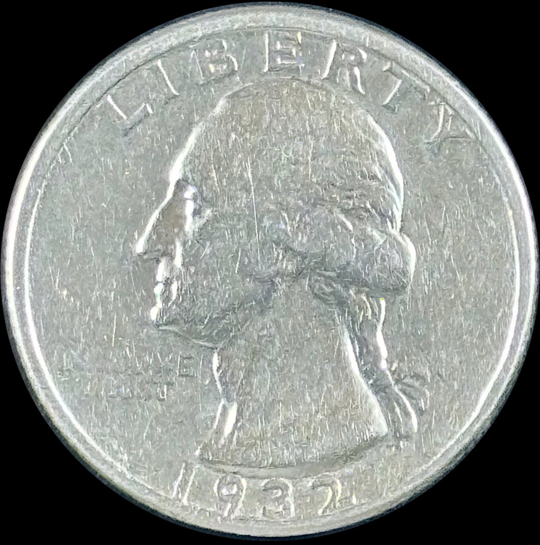 1932-D 25¢ Washington Quarter - Raw VF - See Pictures
