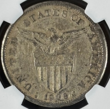 Load image into Gallery viewer, 1909-S Peso USA Philippines Manila Bay Salvage WWII - NGC Genuine
