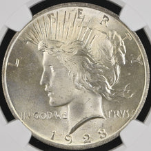 Load image into Gallery viewer, 1923-P $1 Peace Dollar NGC MS66 -- Outstanding Blast White Lustrous Gem
