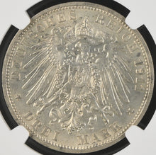 Load image into Gallery viewer, Germany 1911-F 3 Mark Wurttemberg Anniversary NGC MS 65 - Bright Lustrous Gem
