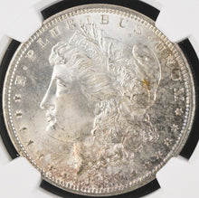 Load image into Gallery viewer, 1889-P $1 Morgan Dollar NGC MS66+ Lustrous Gem w/ Light Golden Peripheral Toning

