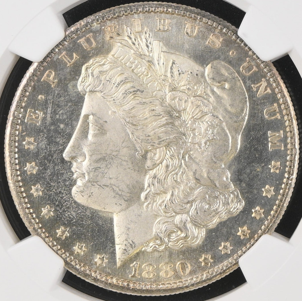 1880-S $1 Morgan Dollar NGC MS64 Star 🌟 Spectacular Frosty White Flashy Gem!