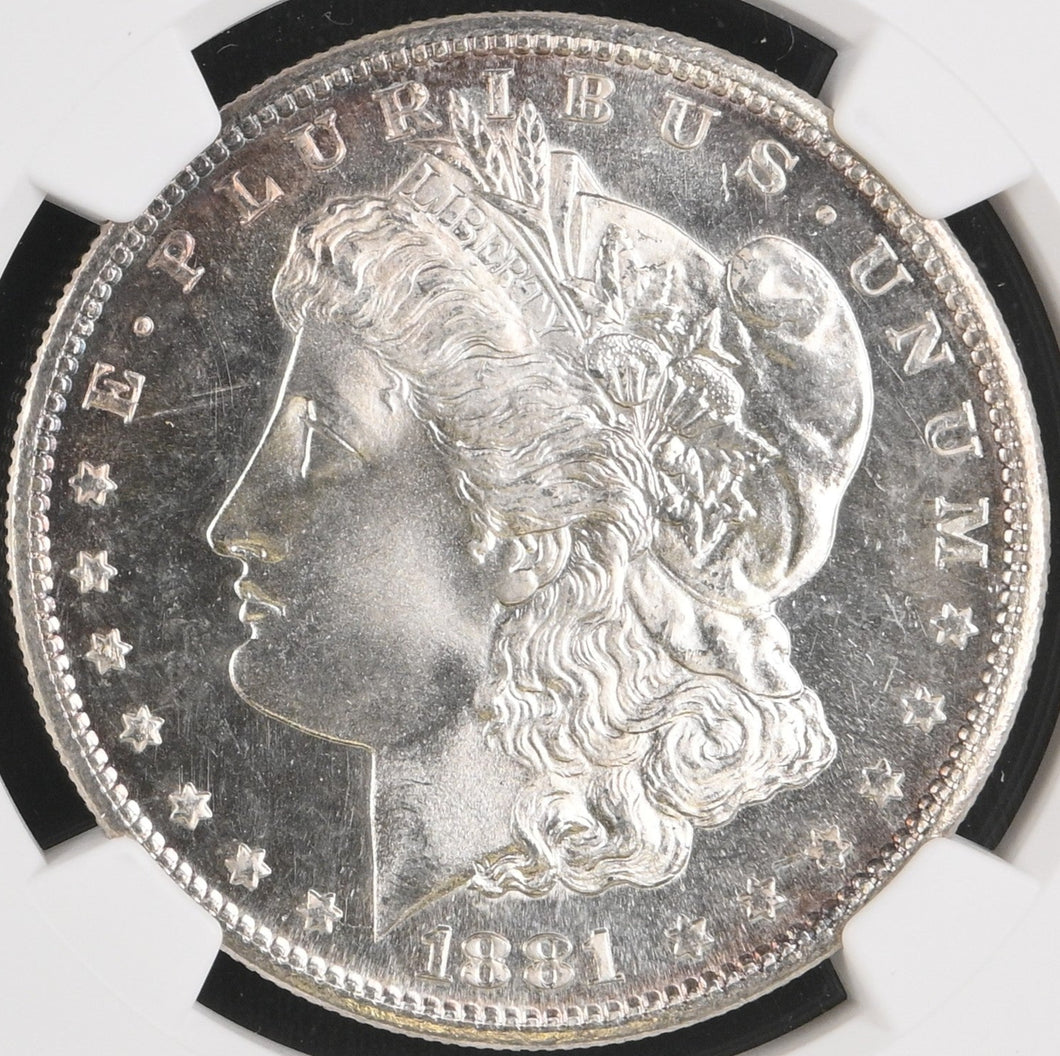 1881-S $1 Morgan Dollar NGC MS66 PL -- Flashy Mirrors w/ Frosty White Cameo