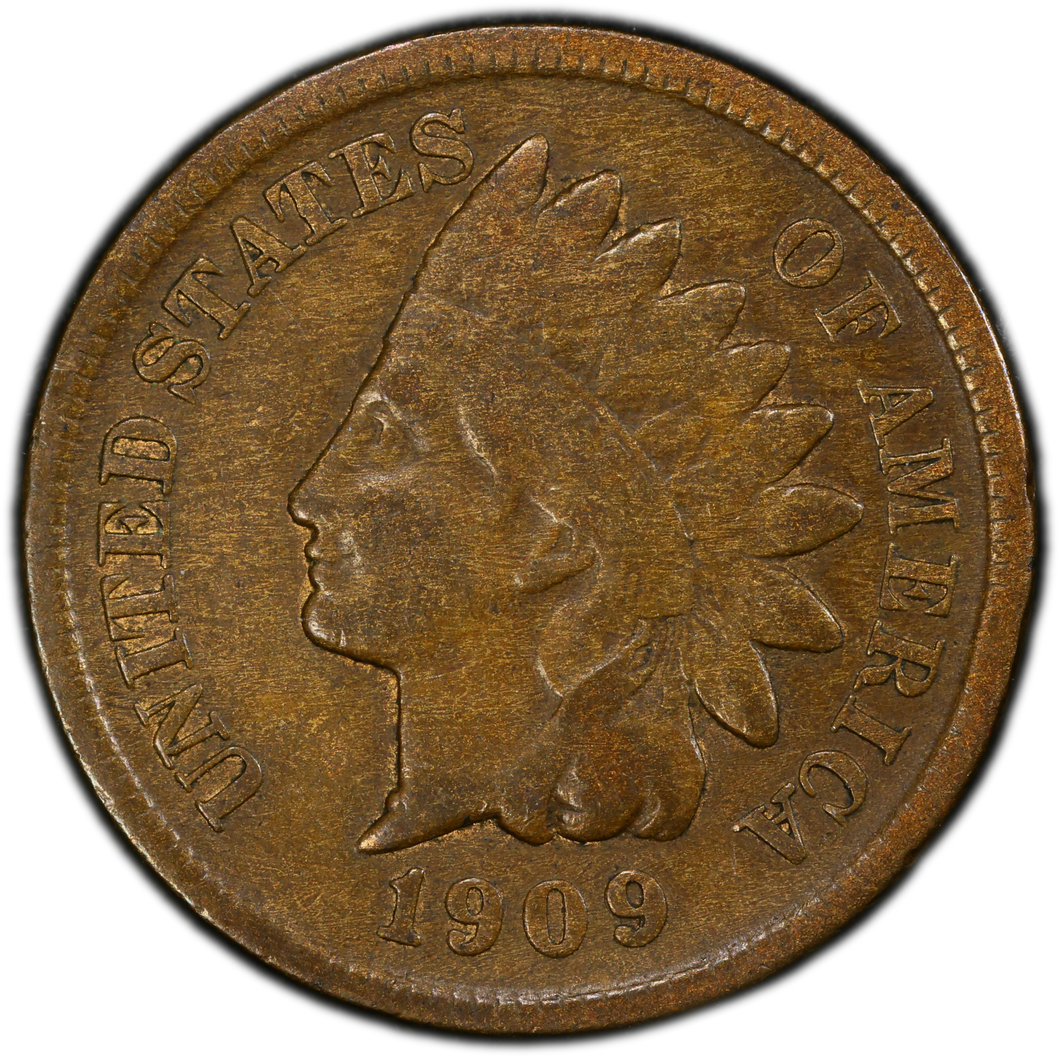 1909-S 1C Indian Head Cent PCGS F15 - Excellent Key Date!