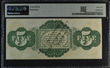 Load image into Gallery viewer, South Carolina Columbia 1873 $5 CR.15 -- PMG 64 Choice Uncirculated
