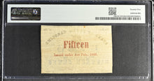 Load image into Gallery viewer, 1863 15¢ Charleston Bank of the State of South Carolina SC45G92e - PMG 25 VF

