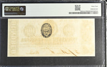 Load image into Gallery viewer, 1863 $100 Milledgeville State of Georgia GACR6 - PMG 64 Choice UNC
