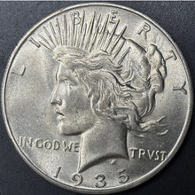 Load image into Gallery viewer, 1935-S $1 Peace Dollar Raw - UNC - See Pictures
