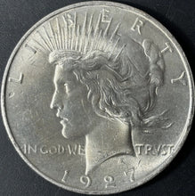 Load image into Gallery viewer, 1927-D $1 Peace Dollar Raw - UNC - See Pictures
