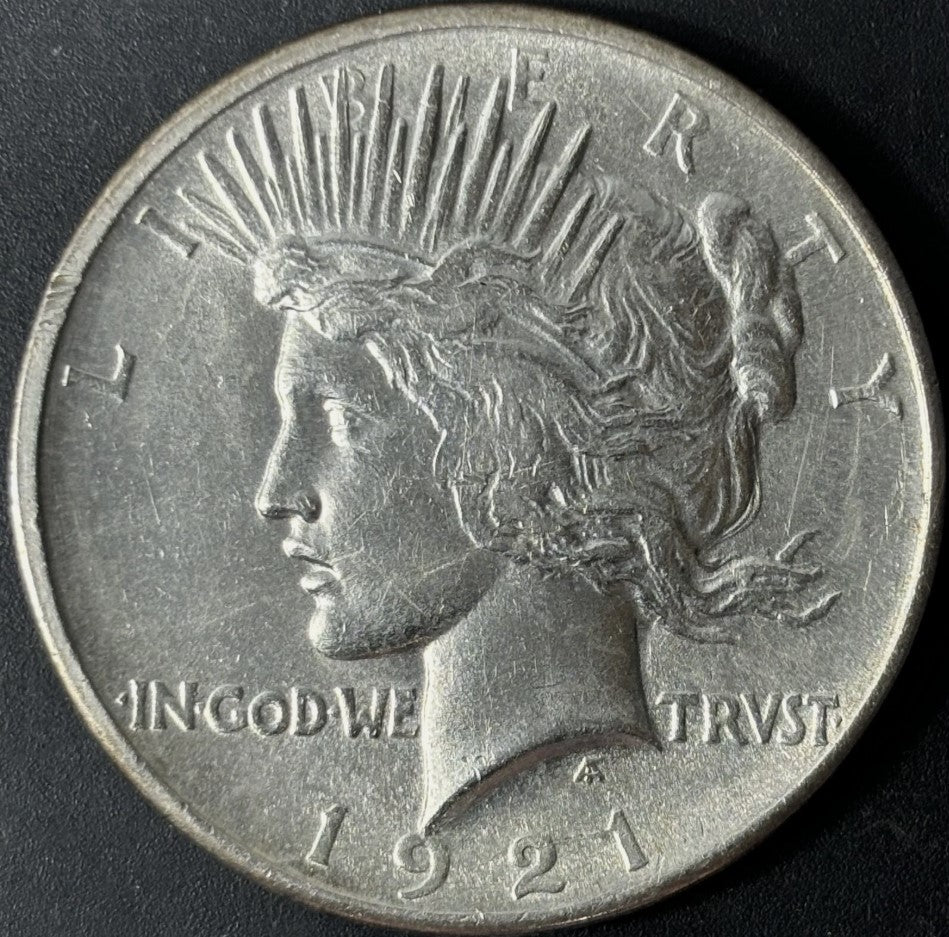 1921 $1 Peace Dollar Raw - UNC - See Pictures