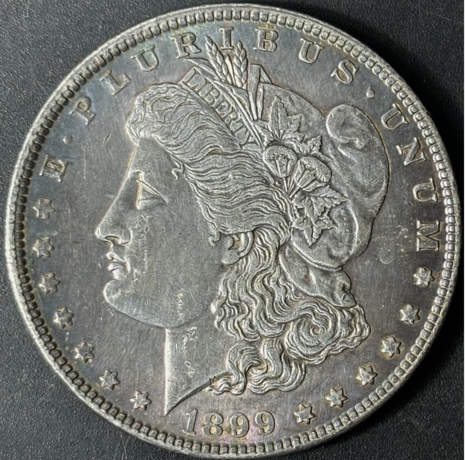 1899-P $1 Morgan Dollar Raw - AU - See Pictures
