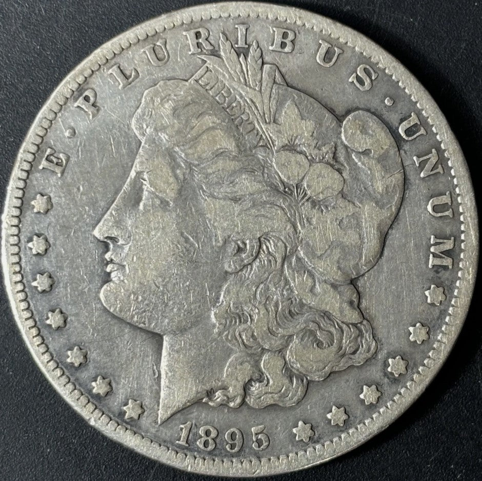 1895-S $1 Morgan Dollar Raw - VF/XF - See Pictures