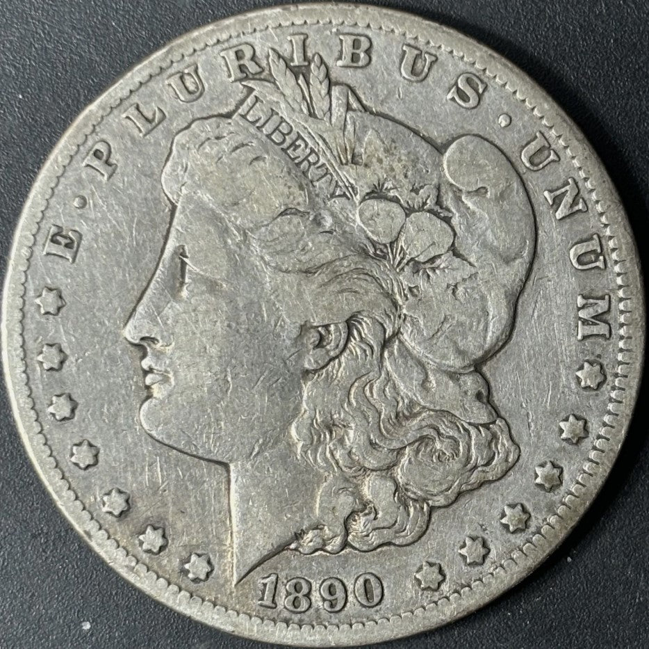 1890-CC $1 Morgan Dollar Raw - Fine - See Pictures