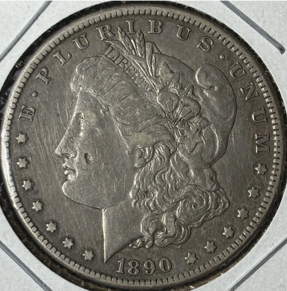 1890-CC $1 Morgan Dollar Raw - VF - See Pictures