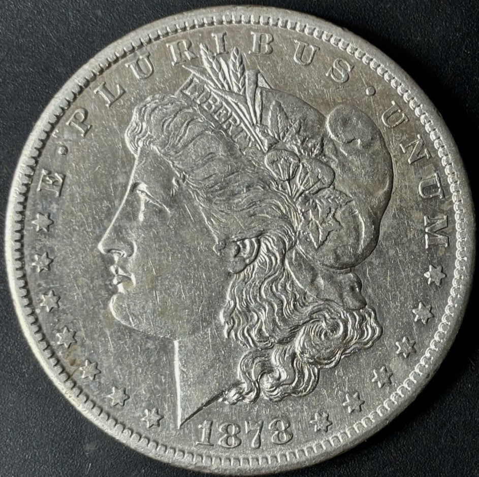 1878-CC $1 Morgan Dollar Raw - AU - See Pictures