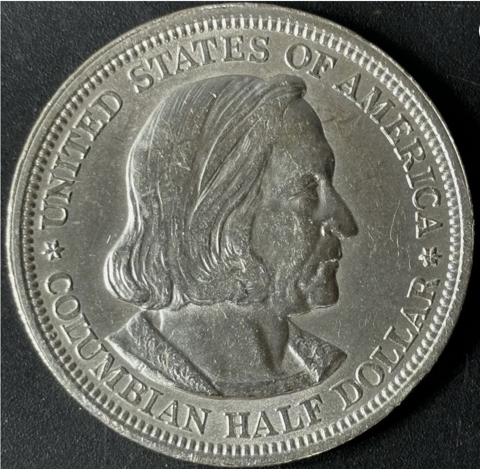 1893 50¢ Columbian Exposition Commemorative Half Dollar Raw - UNC - See Pictures